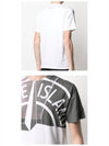 Men's Two Tone Logo Print Short Sleeve T-Shirt White - STONE ISLAND - BALAAN 6