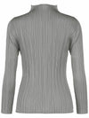 Pleated please basic half neck long sleeve t shirt - ISSEY MIYAKE - BALAAN 2