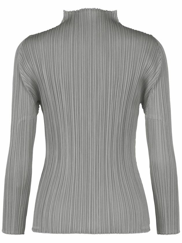 Pleated please basic half neck long sleeve t shirt - ISSEY MIYAKE - BALAAN 2