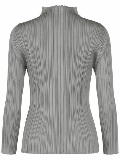 Pleated please basic half neck long sleeve t shirt - ISSEY MIYAKE - BALAAN 2