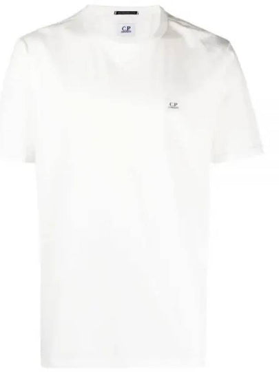 Logo Patch Short Sleeve T-Shirt White - CP COMPANY - BALAAN 2