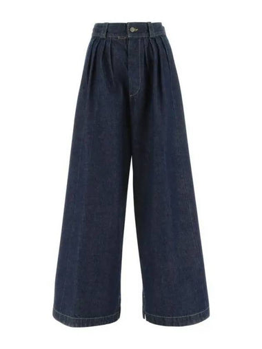 Women's Pleated Wide Jeans - MAISON MARGIELA - BALAAN 1