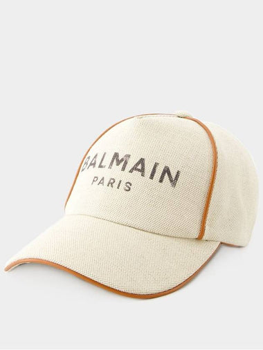 B-Army Piping Cap - Balmain - Cotton - Beige - BALMAIN - BALAAN 1