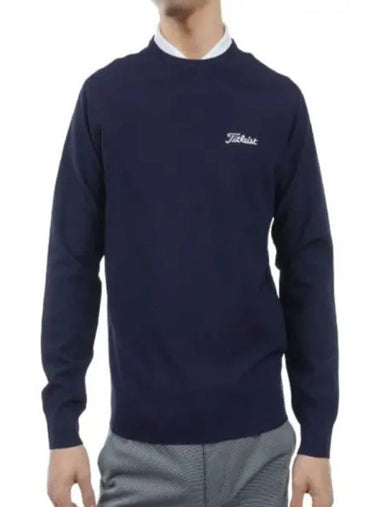 24 Pique Crew Neck Knit TLPMK130J NV Men s - TITLEIST - BALAAN 1