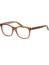 Glasses frame BV244 F2I horn rim brown translucent square - BOTTEGA VENETA - BALAAN 7