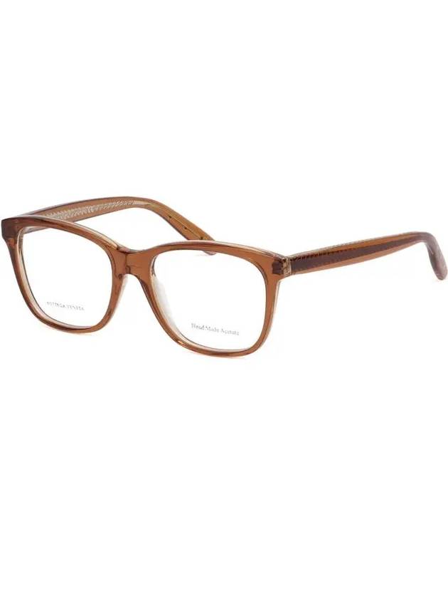 Glasses frame BV244 F2I horn rim brown translucent square - BOTTEGA VENETA - BALAAN 7