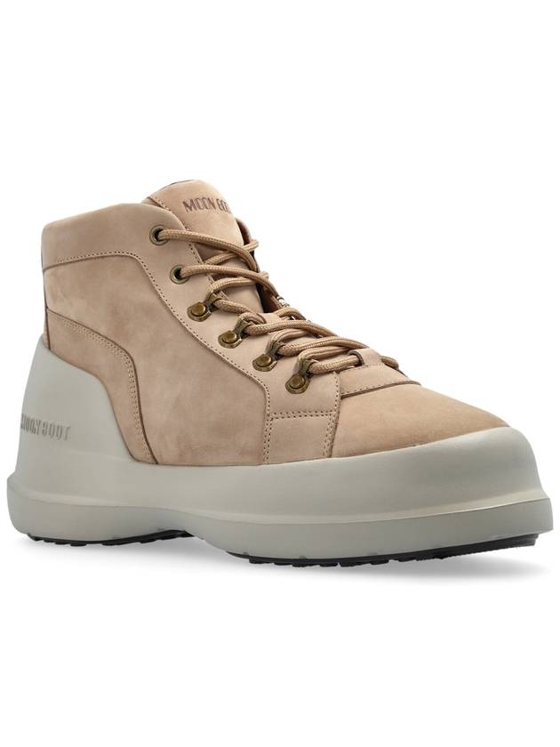 Moon Boot Snow Boots MB Luna Trek Mid Nubuck, Men's, Beige - MOON BOOT - BALAAN 3