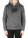 Classic Bunny Zip Up Hoodie White Lining Charcoal - MOOSE KNUCKLES - BALAAN 2