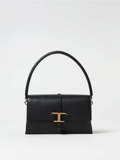 T Timeless Flap Shoulder Bag Black - TOD'S - BALAAN 2