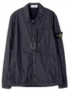 Garment Dyed Crinkle Reps Recycled Nylon Jacket Black - STONE ISLAND - BALAAN 2