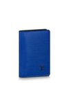 Organizer Leather Card Wallet Blue - LOUIS VUITTON - BALAAN 5