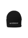 Logo Wool Beanie Black - GIVENCHY - BALAAN 2