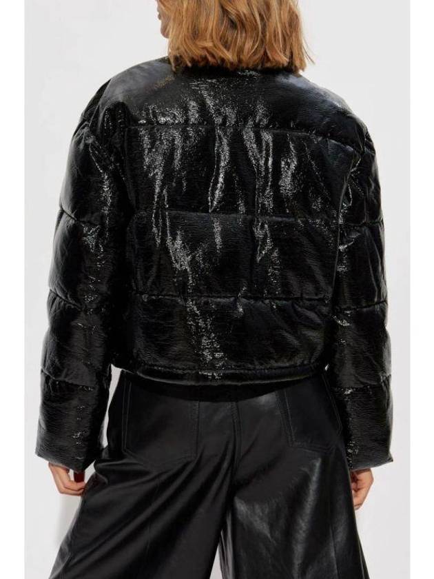 Vinyl Padding Jacket Black - COURREGES - BALAAN 5