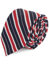 Striped Classic Silk Tie Blue - THOM BROWNE - BALAAN.