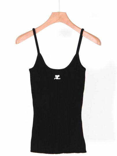 Logo Knit Sleeveless Black - COURREGES - BALAAN 2