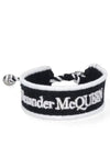 Embroidered Logo Bracelet Black - ALEXANDER MCQUEEN - BALAAN 2