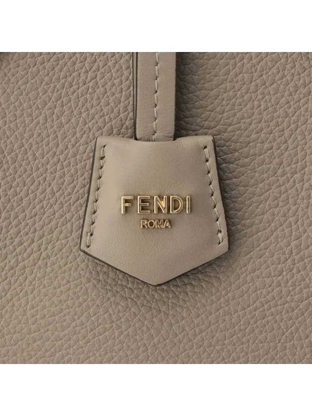 Origami Mini Bucket Bag Dove Grey - FENDI - BALAAN 5