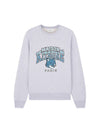 Campus Fox Regular Sweatshirt Light Grey Melange - MAISON KITSUNE - BALAAN 1