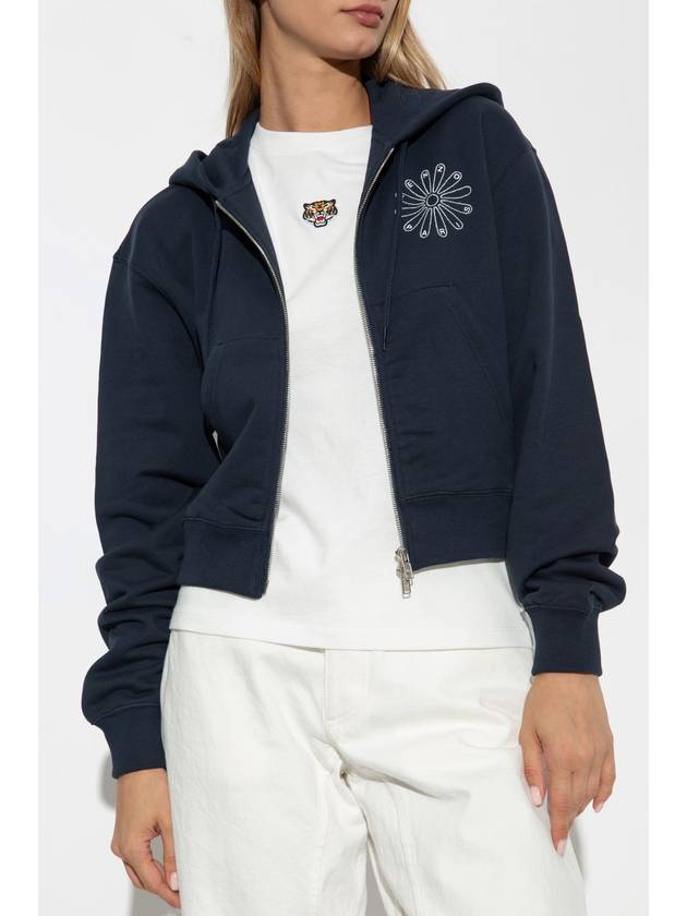 Kenzo Sweatshirt With Logo, Women's, Navy Blue - KENZO - BALAAN 3