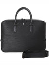 Meisterstuck Textured Leather Briefcase Black - MONTBLANC - BALAAN 3