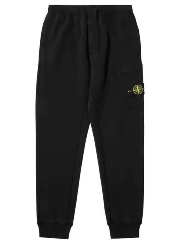 Men's Wappen Patch Training Jogger Pants Black - STONE ISLAND - BALAAN 2