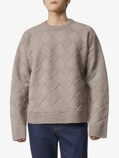 Intrecciato Wool Knit Top Riverbed - BOTTEGA VENETA - BALAAN 2