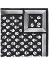 Biker Skull Scarf Black - ALEXANDER MCQUEEN - BALAAN 1