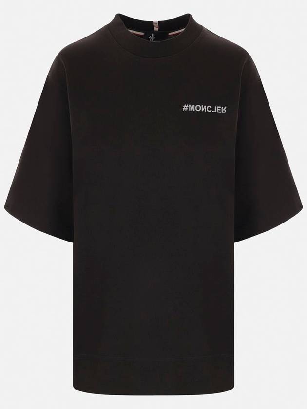 Grenoble logo short sleeve t shirt black - MONCLER - BALAAN 2