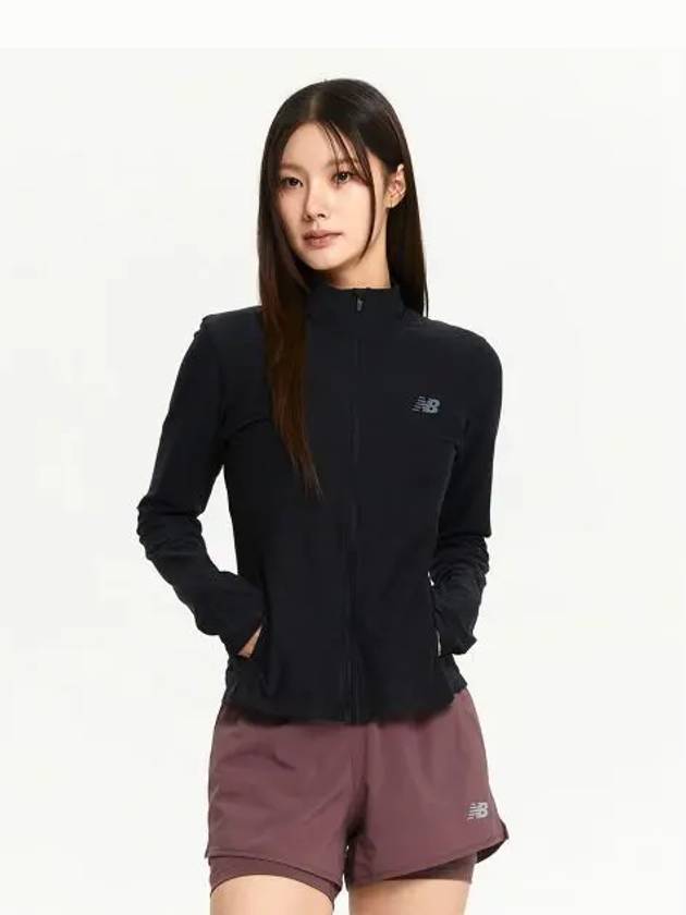 NBMDE4P022 WOMEN Training Zip up BLACK - NEW BALANCE - BALAAN 1