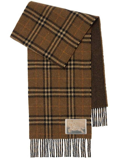 Reversible Check Cashmere Wool Scarf 8097038 - BURBERRY - BALAAN 1