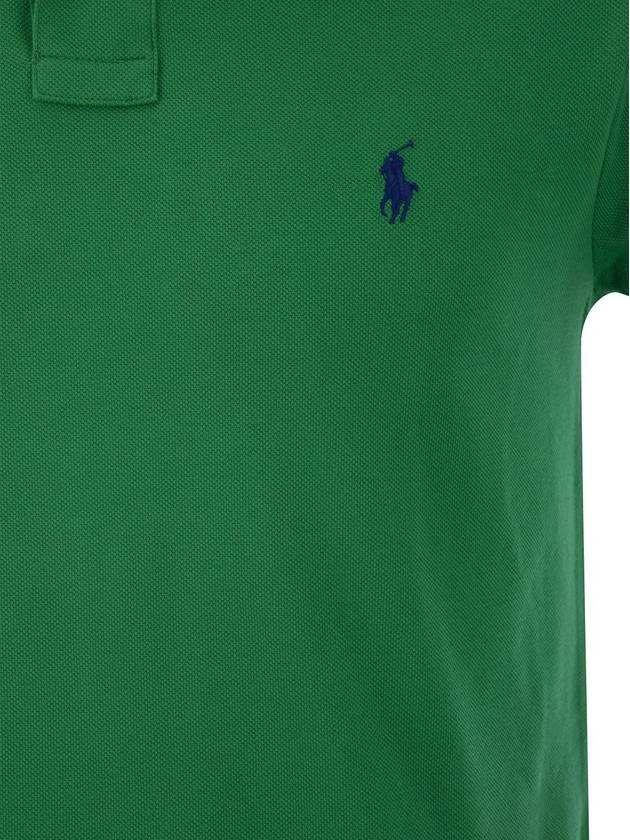 Men's Pony Slim Fit Short Sleeve Polo Shirt Green - POLO RALPH LAUREN - BALAAN 5