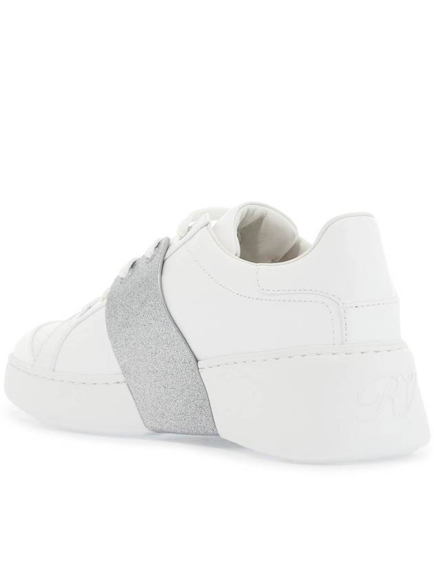 Viv' Skate Crystal Buckle Low Top Sneakers White - ROGER VIVIER - BALAAN 4