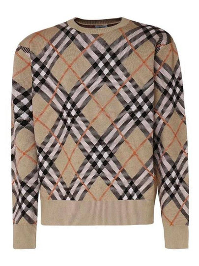 Nova Check Knit Top Brown - BURBERRY - BALAAN 2