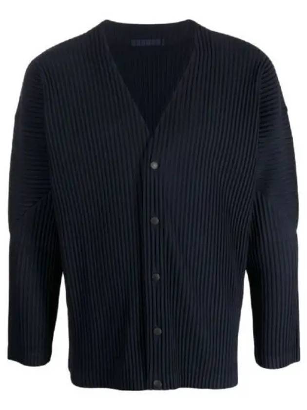 Pleated Cardigan Navy - ISSEY MIYAKE - BALAAN 2