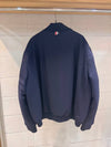 4 Bar Tonal Flannel Bomber Jacket Navy - THOM BROWNE - BALAAN 7