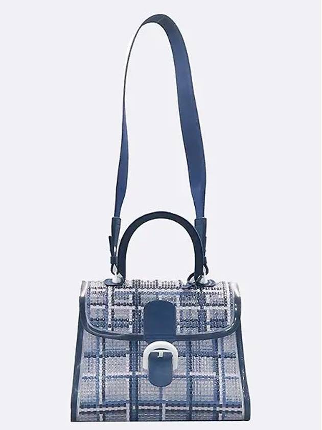 Briand MM PVC blue top handle tote bag and shoulder - DELVAUX - BALAAN 4