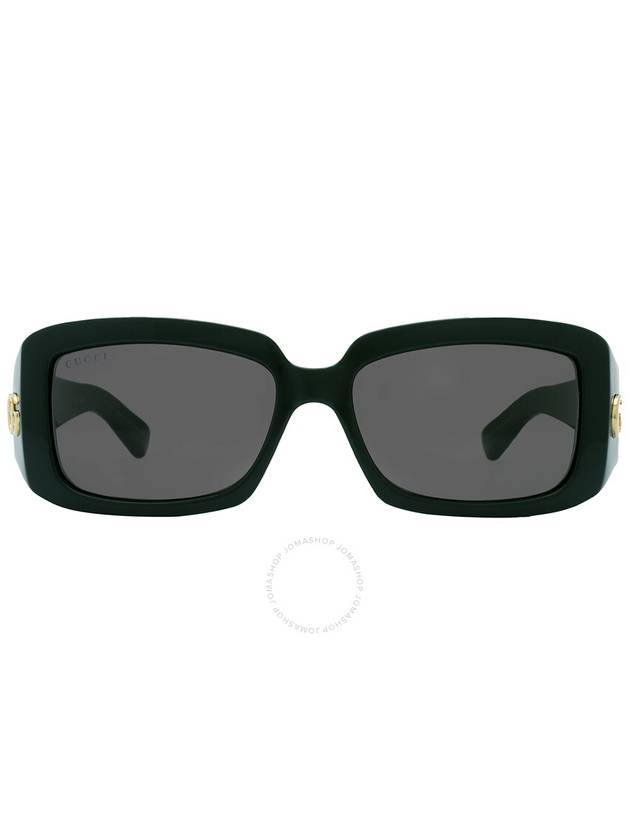 Logo Decorated Rectangle Sunglasses Black - GUCCI - BALAAN 2