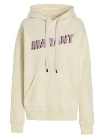 Mansel Logo Print Hoodie Vanilla - ISABEL MARANT - BALAAN 2