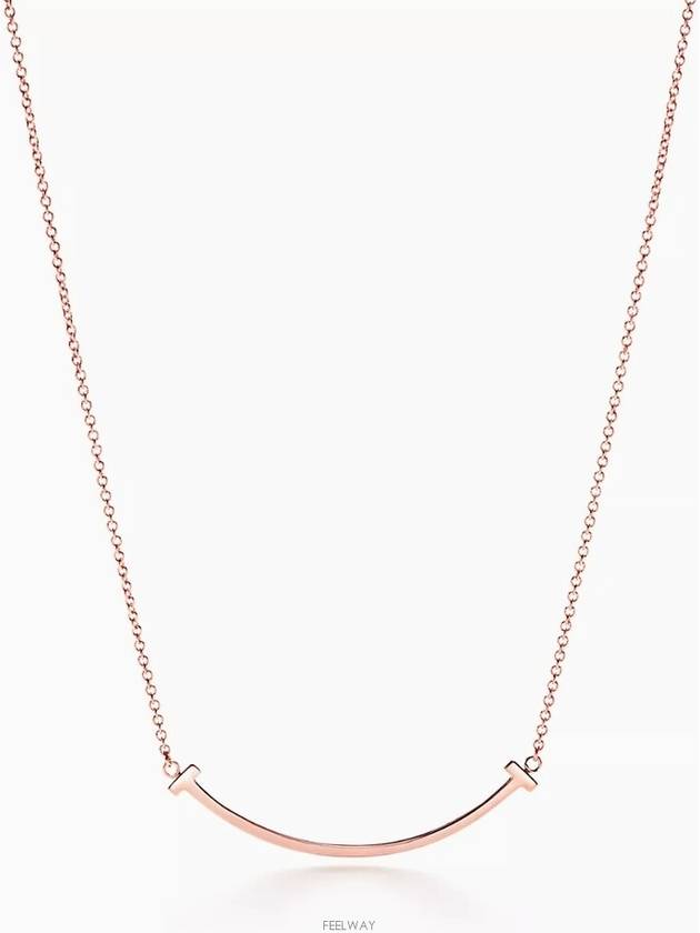 Tiffany Smile Pendant Rose Gold Small Necklace - TIFFANY & CO. - BALAAN 2