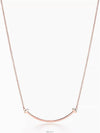 Tiffany Smile Pendant Rose Gold Small Necklace - TIFFANY & CO. - BALAAN 2