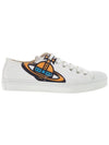 Plimsoll Low Top Sneakers White - VIVIENNE WESTWOOD - BALAAN 1