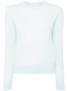 Women's Baby Fox Patch Regular Knit Top Mint - MAISON KITSUNE - BALAAN 2