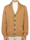 Men's Button Wool Cardigan Brown - DRUMOHR - BALAAN 1