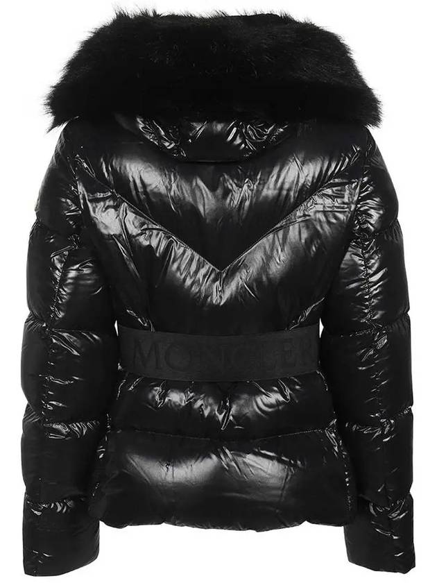 Celac Hooded Fur Short Padding Black - MONCLER - BALAAN 4