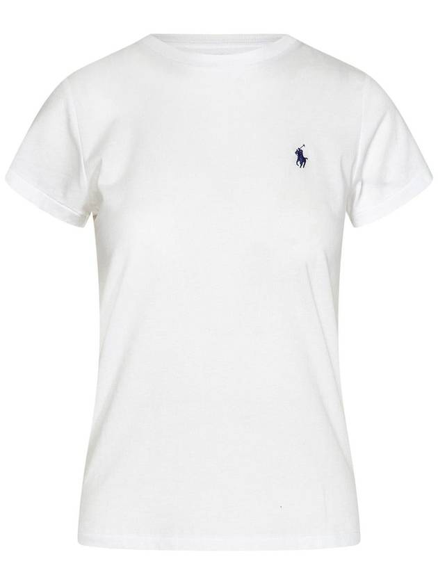 Embroidered Logo Cotton Short Sleeve T-Shirt White - POLO RALPH LAUREN - BALAAN 2