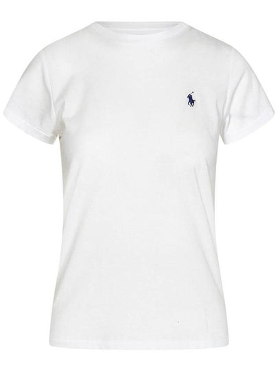 Embroidered Logo Cotton Short Sleeve T-Shirt White - POLO RALPH LAUREN - BALAAN 2