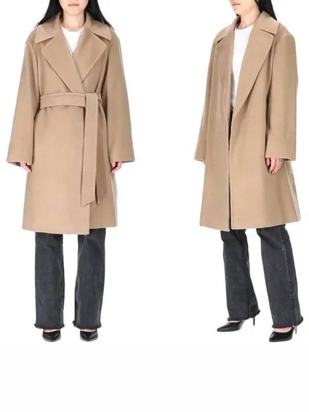 Tigre Wool Single Coat Beige - MAX MARA - BALAAN 2