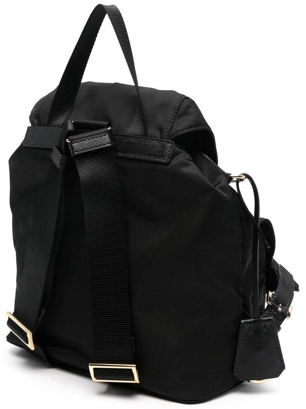 Triangle Logo Re-Nylon Small Backpack Black - PRADA - BALAAN 4