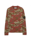 Camo Jacquard Wool Knit Top - STONE ISLAND - BALAAN 1