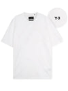 Logo Patch Relaxed Fit Short Sleeve T-Shirt Core White - Y-3 - BALAAN 2